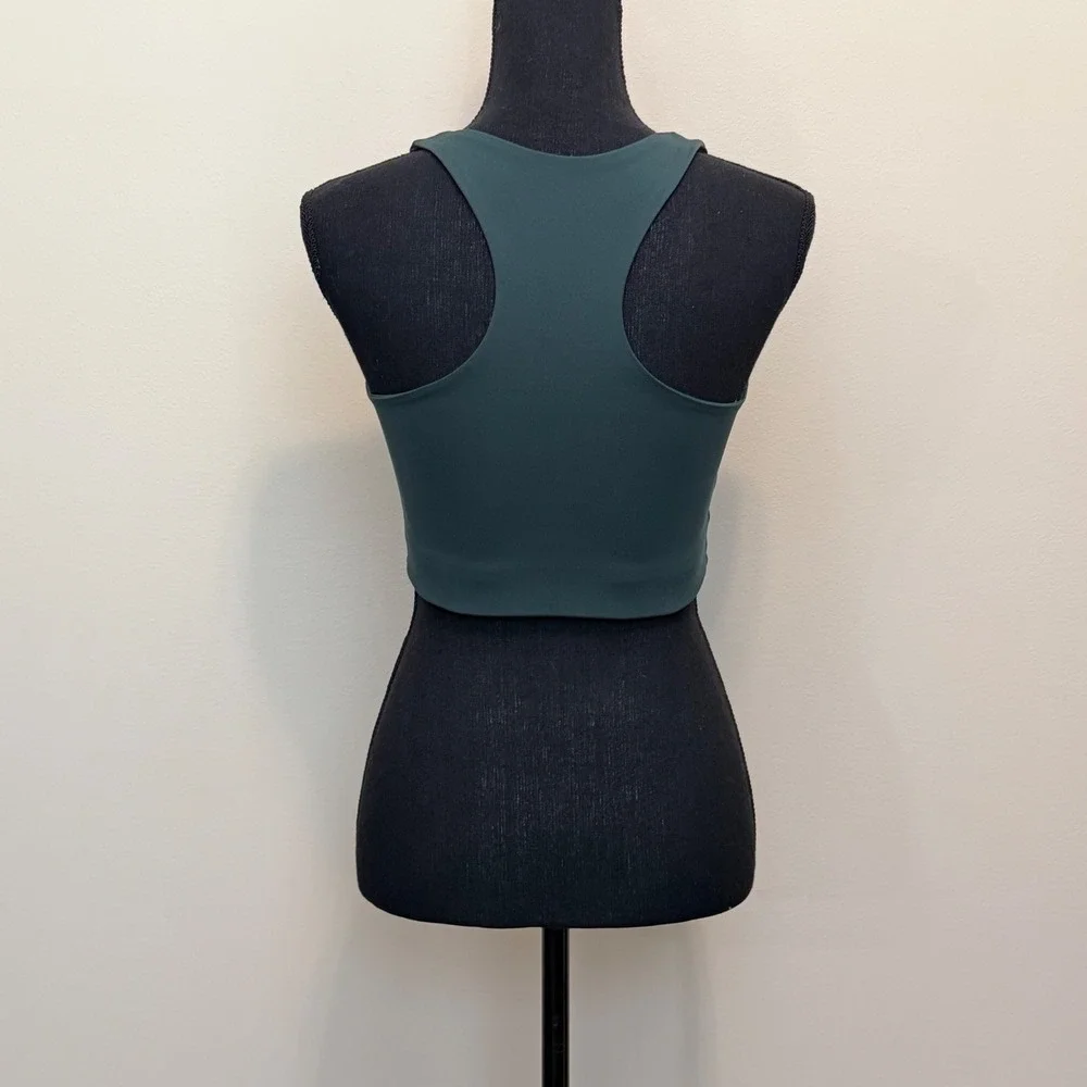 Girlfriend Collective Paloma Sports Bra Green Longline Womens S Med Impact Racer